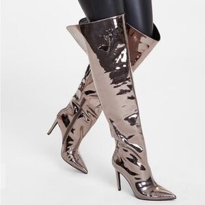 INC Sedona over the knee boots - pewter